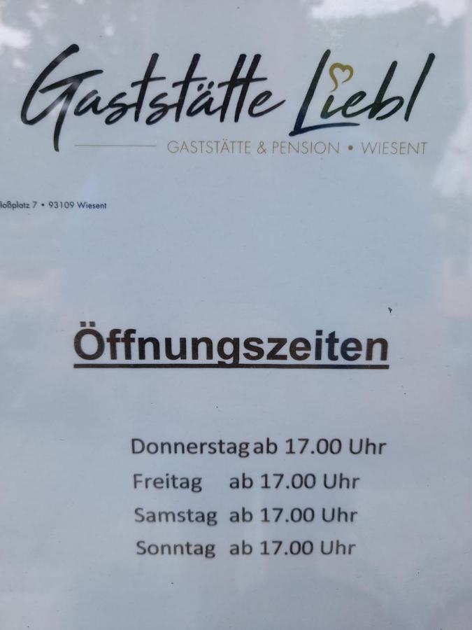 Gaststaette Liebl Wiesent Exterior foto